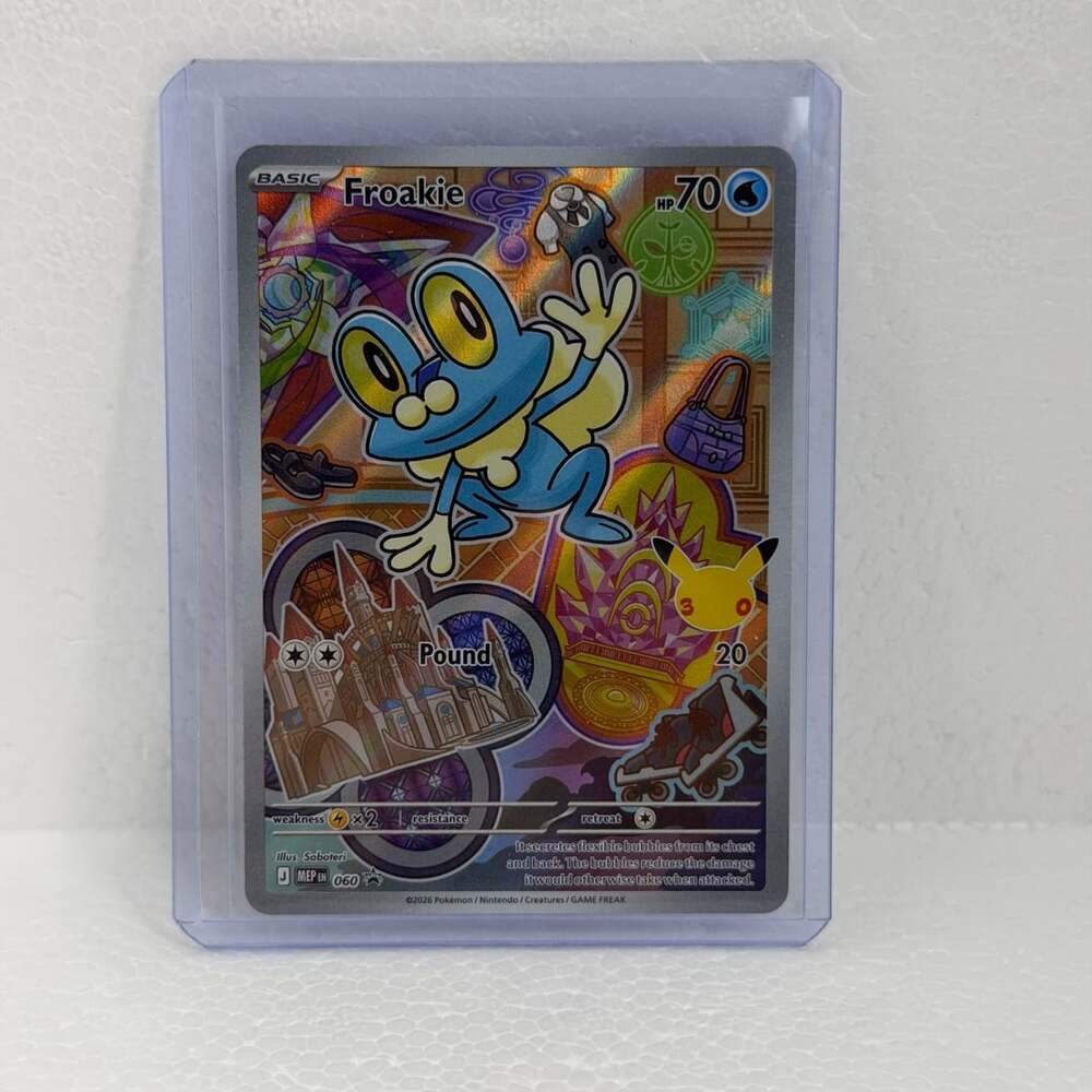 Pokemon Froakie MEP-060 Holo Promo Trading Card